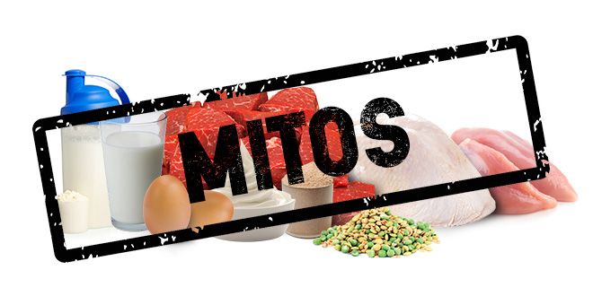 mitos de proteína-zumub