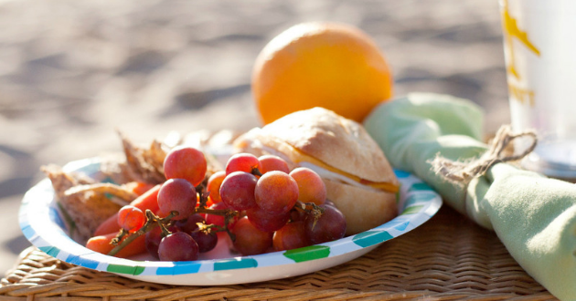 almoços saudáveis para a praia